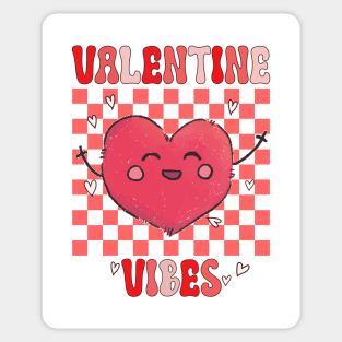 Groovy Valentine Vibes Valentines Day Sticker